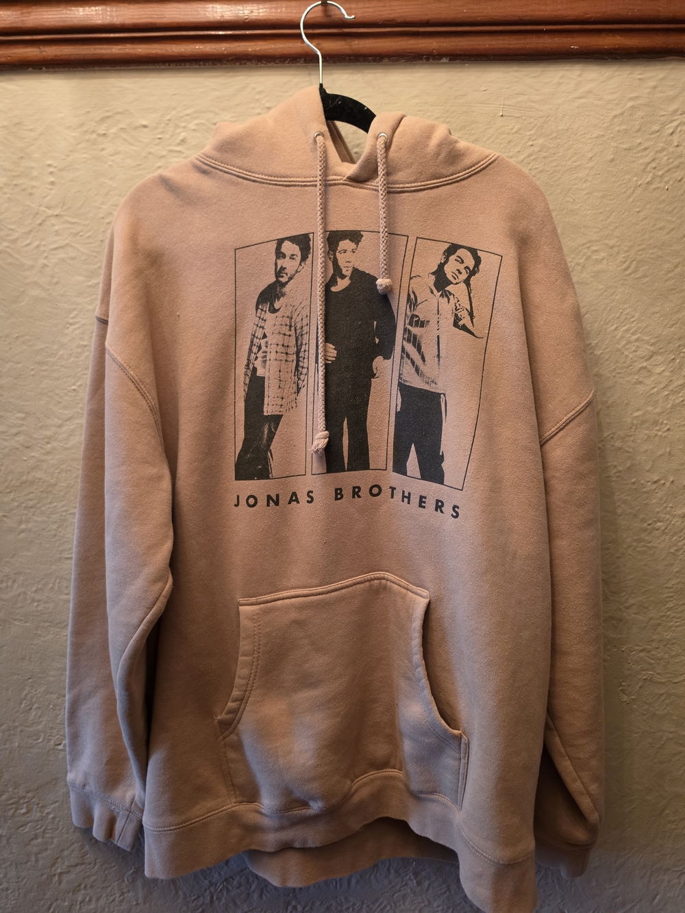 Official Jonas Brothers The Tour 2023 Tan Graphic Concert Hoodie Double Sided